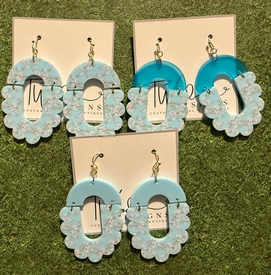 Cherry Blossom Print Earrings