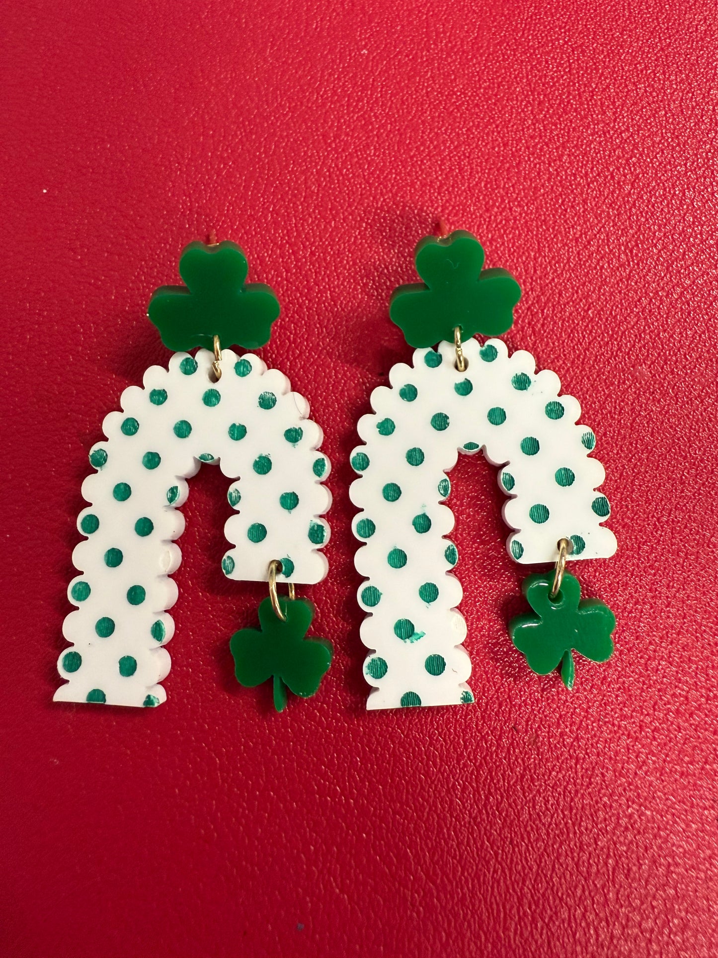 St Patrick’s Day Arch earrings