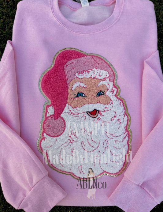 Santa Chenille Patch Sweatshirt