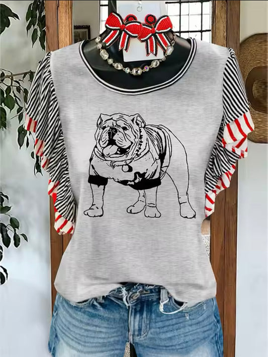 Grey Bulldog top