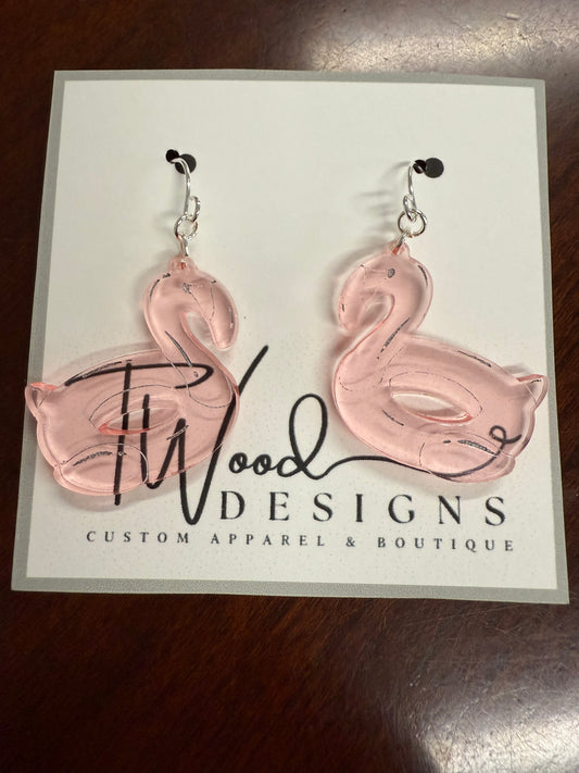 Flamingo Floatie earrings