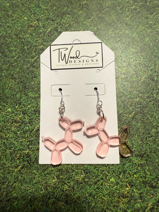 Balloon Dog Earrings