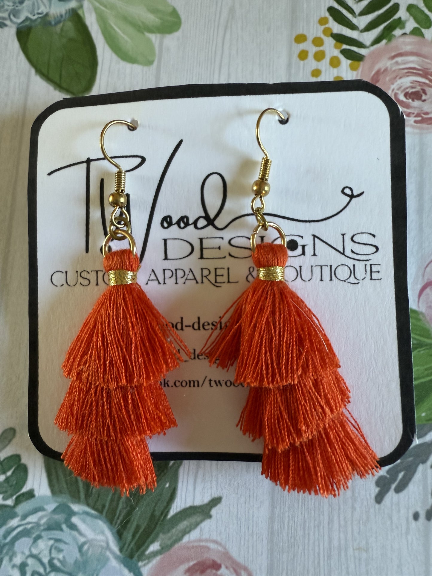 Fall tassel earrings