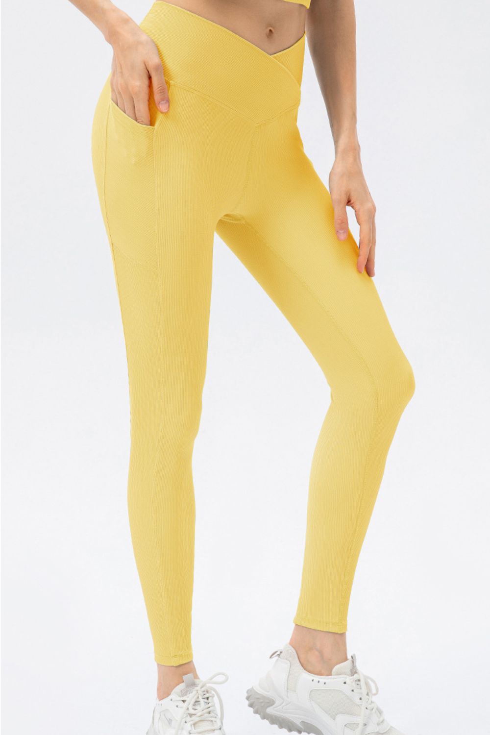 Highly Stretchy Crossover Waist Yoga Leggings